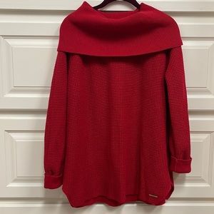 Michael Kors ladies large red knit sweater